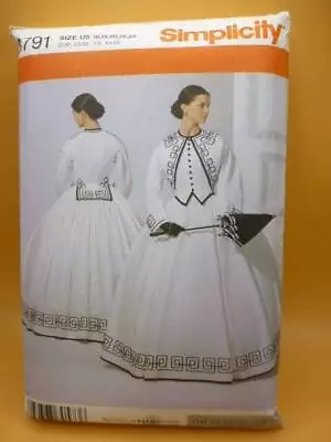 Simplicity 3791 Misses' Victorian Crinoline Costume Sewing Pattern Sz 16-24 • £24.95