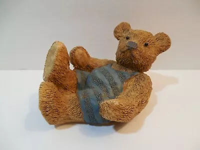 1998 SIAB Resin Bear Sculpture Figurine ~ Original By C McCatty ~ 3 1/2  Long • $9.99