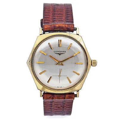 Vintage Longines 14K Yellow Gold Hand Wind Men's Watch Ref 2703-370 Cal 370 • $795