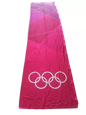 LONDON Olympics 2012 Flag Sign Banner Olympic Rings Memorabilia Pink 3 Metre • £189.99