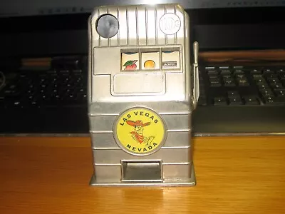 Vintage 1950's Metal Mechanical  Jack Pot Bank  Reno - Nevada - Slot   Machine • $21.34