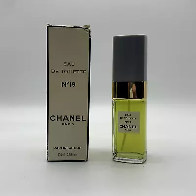 Vintage Chanel No. 19 Eau De Toilette 100 Ml • $250