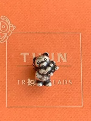 Trollbeads CUPID TEDDY Silver Bead ~ Thun By Trollbeads ~ NEW • $55