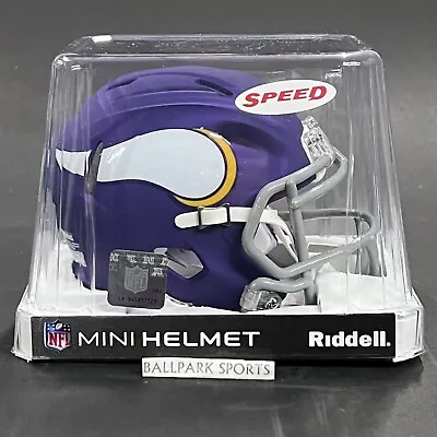Minnesota Vikings Speed Mini Helmet Riddell NFL Licensed 2023 ALTERNATE New! • $36.99
