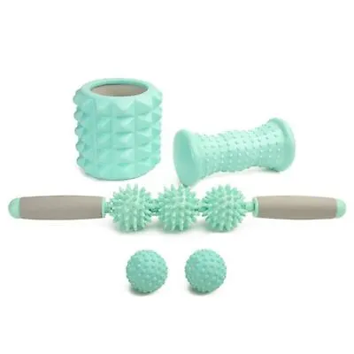 $36.99 • Buy 4pc Massage Foam Roller Stick Ball Kits For Yoga Pilates Back Leg Muscle Relax