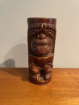 Vintage Orchids Of Hawaii Tiki Bar Tumbler Cup Mid Century Mod Ceramic Japan • $9