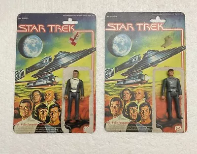 1979 STAR TREK Capt. Kirk & Mr. Spock MEGO Vintage Action Figures W/Card Backs • $19.95