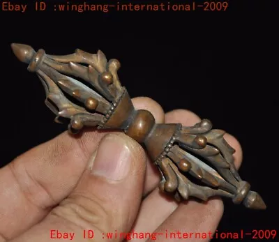 3 Old Tibetan Buddhism Bronze Vajra Dorje Phurpa Exorcism Talisman Faqi Statue • $29