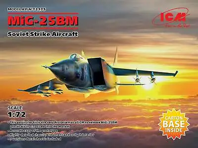 ICM 72175 Soviet Strike Aircraft MiG-25 BM 1/72 • $25.75
