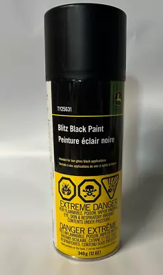 1 Can- John Deere Blitz Black Spray Paint #TY25631 Metal Plastic Ect. • $21.95