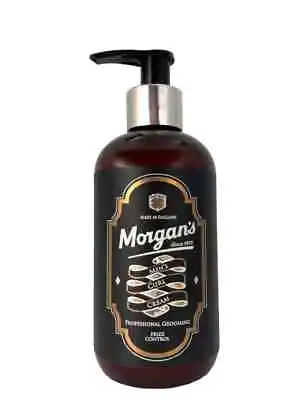 Morgans Mens Curl Cream Hair Styling Product Tames Frizz Defines Curls 250ml • £13.95