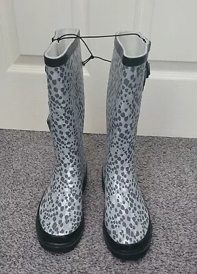 £9.99 • Buy Ladies George Spotty Wellies / Wellingtons Size 6 BNWT
