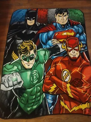 DC Comics Justice League Plush Super Soft Throw Blanket (46 X60 ) • $15