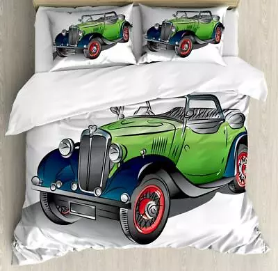 Vehicles Duvet Cover Set Twin Queen King Sizes With Pillow Shams • $69.99