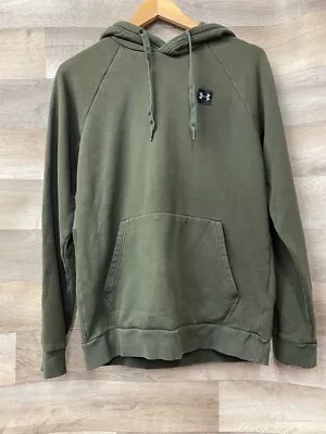 £7.99 • Buy Men's UNDER ARMOUR Olive Green 100% Cotton Sport Outdoor Casual Hoodie M CG C04
