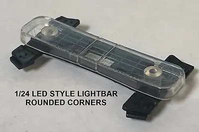 1/24 LED Style Lightbar With Rounded Corners For Model Police Cars #1561 • $5