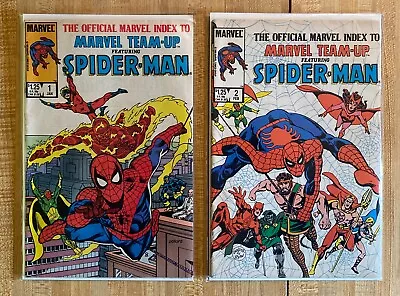 Official Handbook Of The Marvel Index: Marvel Team-Up # 1 And 2 3 Good 1986 • $1.75
