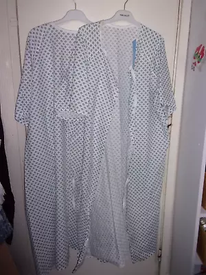 £4.99 • Buy 2 X Adults Tie Back Hospital Style Gowns - Elderly Disabled Infirm