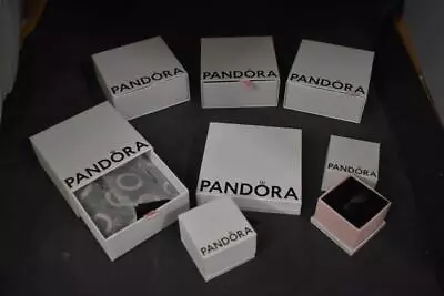 7 Pandora Jewellery Boxes - Empty - Various Sizes And Shapes • £4.99