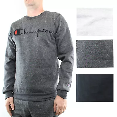 Champion Men's Fleece Sweatshirt Pullover Active Crew Neck Logo Long Sleeve  • $19.99