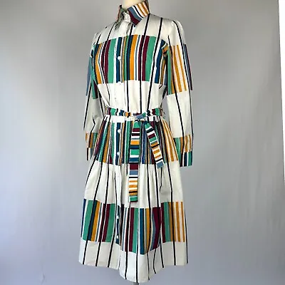 70s Marimekko For Design Research Dress In ‘Kirjo’ Print By Pentti Rinta Size 14 • $298