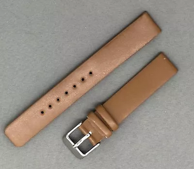 Tan Brown Faux Leather Watch Strap Sizes From 12mm To 34mm. • £3.50