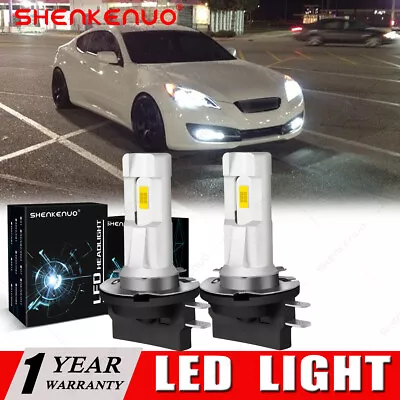 Pair H11B LED Headlight Low Beam Bulbs For HYUNDAI GENESIS COUPE 2010-2012 6000k • $20.15