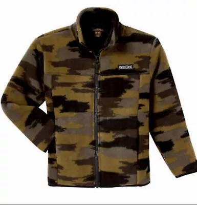 $20 • Buy Boys Pacific Trail Youth Fleece Zip Light Jacket Size X-Small 5/6 Green Camo NWT