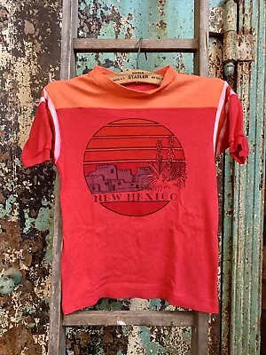 Vintage 1970s Rayon New Mexico Souvenir T Shirt Small • $50