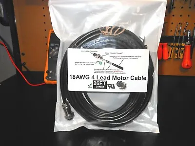 CNC 3-18/4 Double Shielded Pre-Built Motor Cable & GX-16 Filtered Connectors  • $245