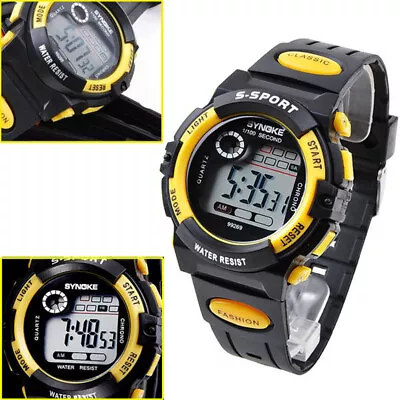 Military Waterproof Mens Digital Sports Watch LED Backlight Student Wristwatch • $7.95