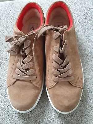 ***UGG Ladies Trainers Size UK 8 Tan Brown Suede Brand New*** • £39.99