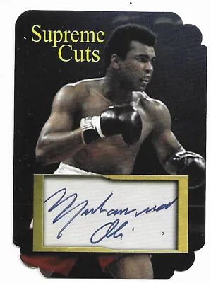 Muhammad Ali Supreme Cuts Facsimile Autographed Card Rare 1/1 Die Cut 1st Issue  • $75