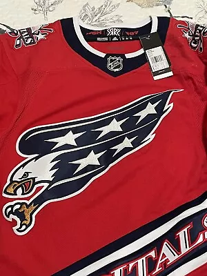 Washington Capitals Reverse Retro Jersey Adidas Sz 42 • $270