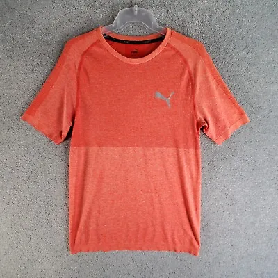 $19.99 • Buy PUMA T Shirt Top Men Small S Red Activewear Gym Sports Evoknit Short Sleeve
