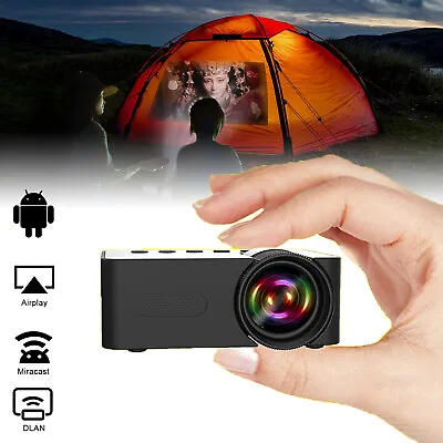 Portable Mini LED Projector LCD Movie Supported 1080P Video Home Theater Cinema • $36.99