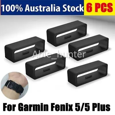 6- Watch Band Strap Loop Bracelet Lock Fastener Ring For Garmin 5/5 Plus 6/6 Pro • $8.79