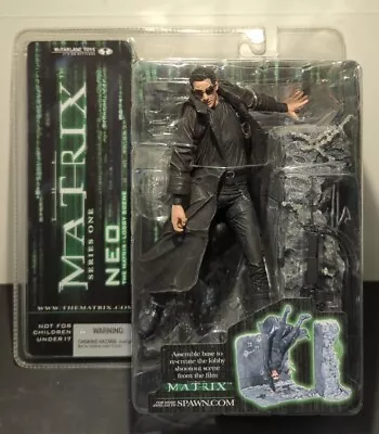 The Matrix Neo Action Figure Lobby Scene Series One McFarlane Toys New • $44.99