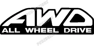 All Wheel Drive Awd Car Decal Sticker • $2.83