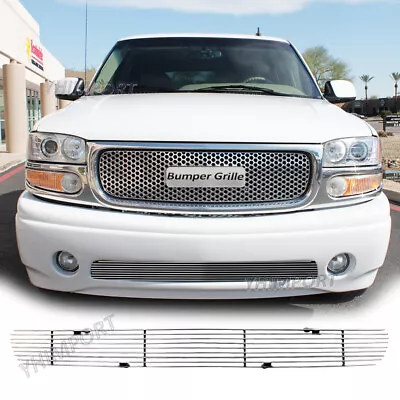 Polished Lower Bumper Grille Fits 1999-2006 GMC Yukon/02-06 Sierra Denali Grill • $72.99