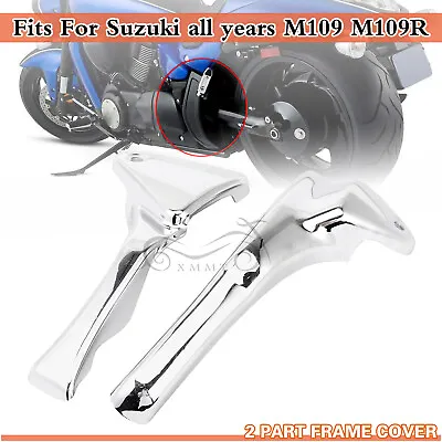 Chrome 2 Part Frame Cover Fairings Body Trim Fit For Suzuki M109R Boss M109RZ/2 • $35.98