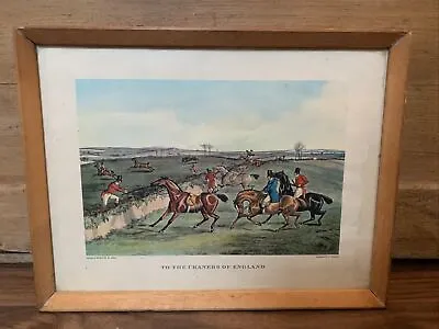 Etching By H. Alken Hand Painted By E. Duncan 1837. Framed) Horse Picture • £18