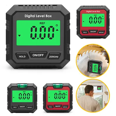 360° Magnetic Digital Protractor Angle Finder Gauge Inclinometer Level Meter UK • £9.83