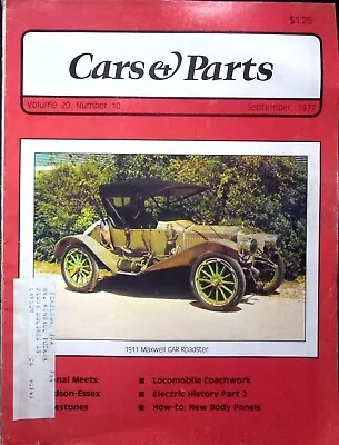 1911 Maxwell Gar Roadster - Car & Parts Magazine Volume 20 No 10 Sept 1977 • $5.57