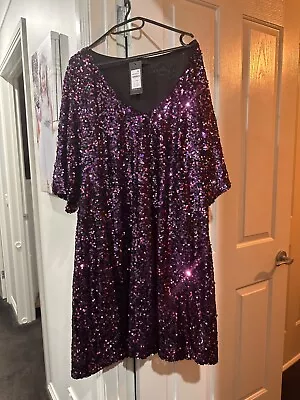 BNWT City Chic Dress Sequin Glam Size Xl • $30