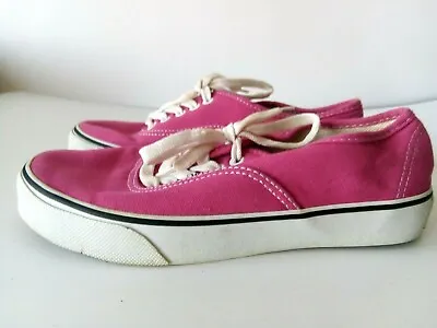 Vans Off The Wall Women`s Trainers Size EUR-37 Pink Fabric • £15