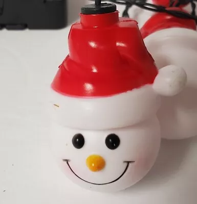 VTG Gemmy  Christmas Lights Snowman Plays “Jingle Bells” Sound/Motion Activated • $21.85