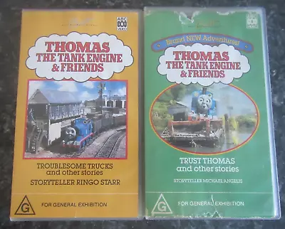Two Thomas The Tank VHS - Troublesome Trucks & Trust Thomas - ABC Video • $20