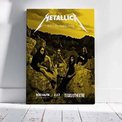 Metallica Dallas TakeOver The Black Album August 19 Texas Theatre Poster Unframe • £19.29