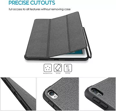 $43.99 • Buy Case For IPad Pro 10.5 New IPad Air(3rd Gen) 2019 Back Cover Built-in Pencil Gry